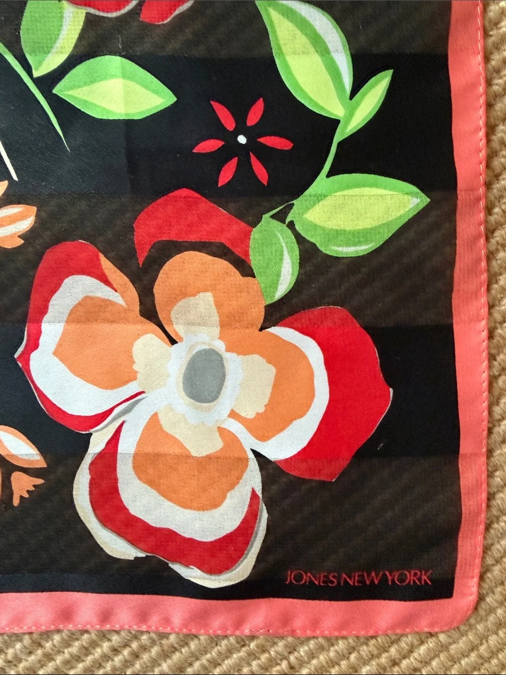 Jones New York Floral Square Scarf